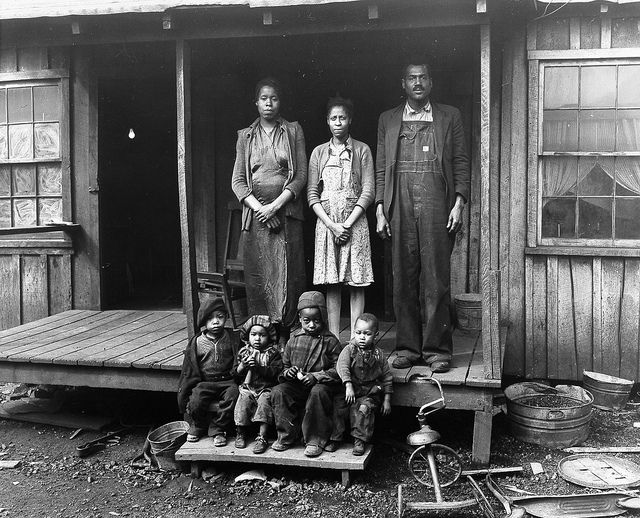 Coal Miner and family
